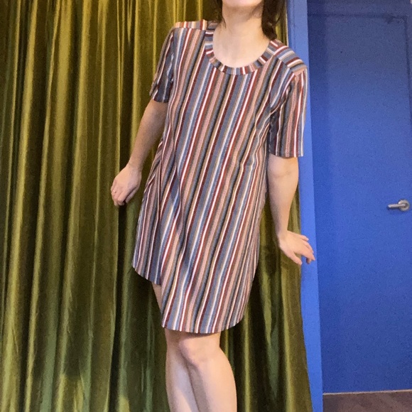 BCBGeneration striped babydoll t-shirt dress - Picture 6 of 8